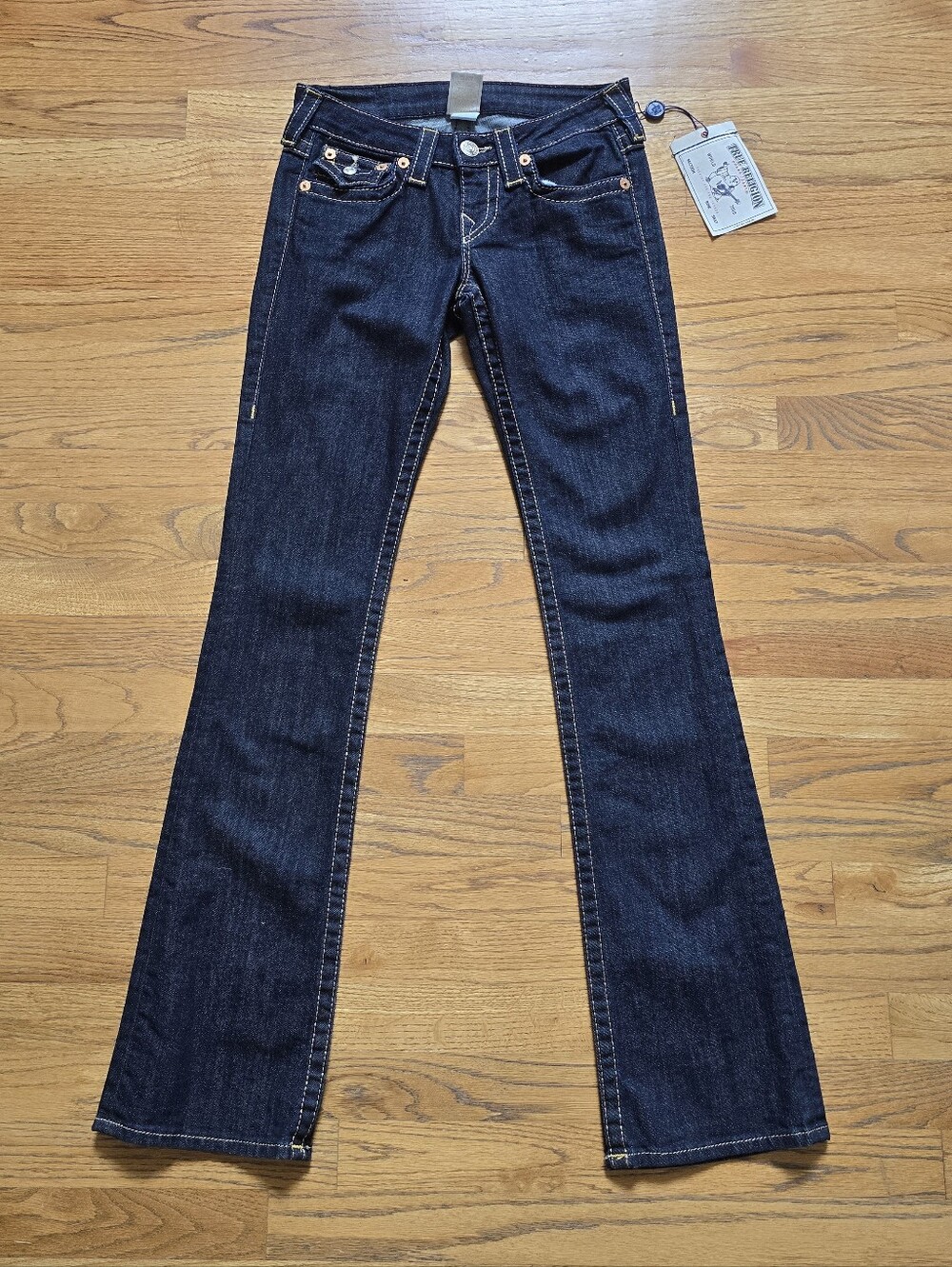 True Religion Women's Dark Blue Bootcut Jeans